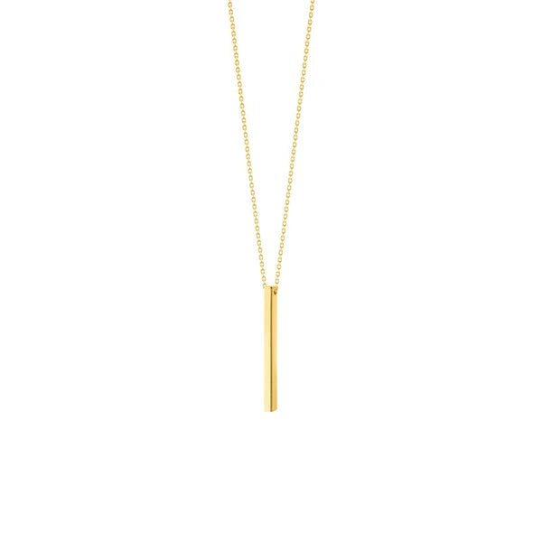 Engravable Cube Adjustable Necklace
