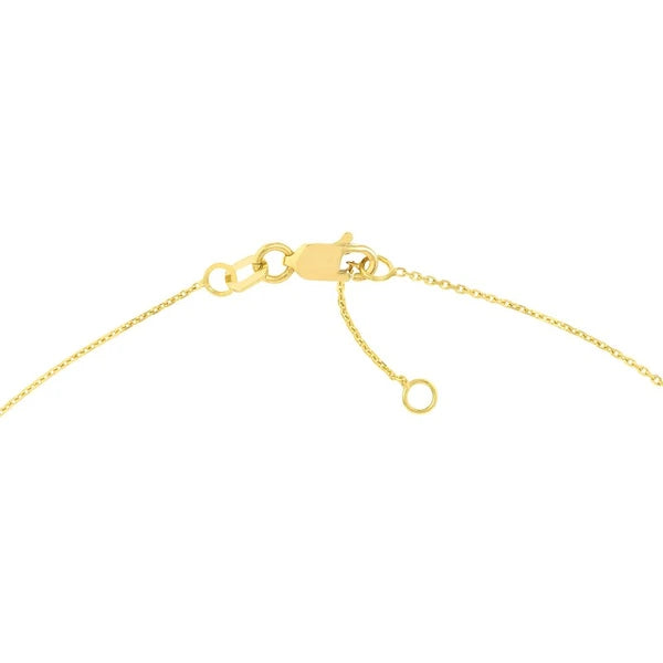 Diamond Tapered Cross Adjustable Bracelet