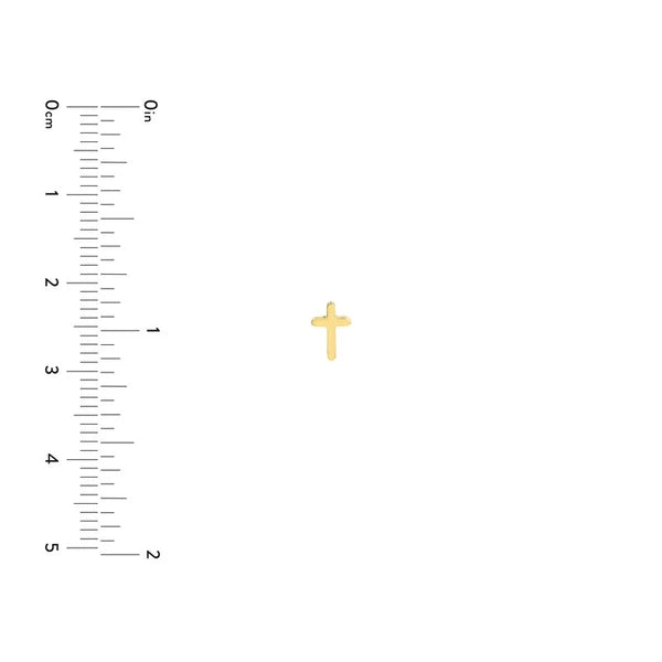 Cross Profile Stud Earrings