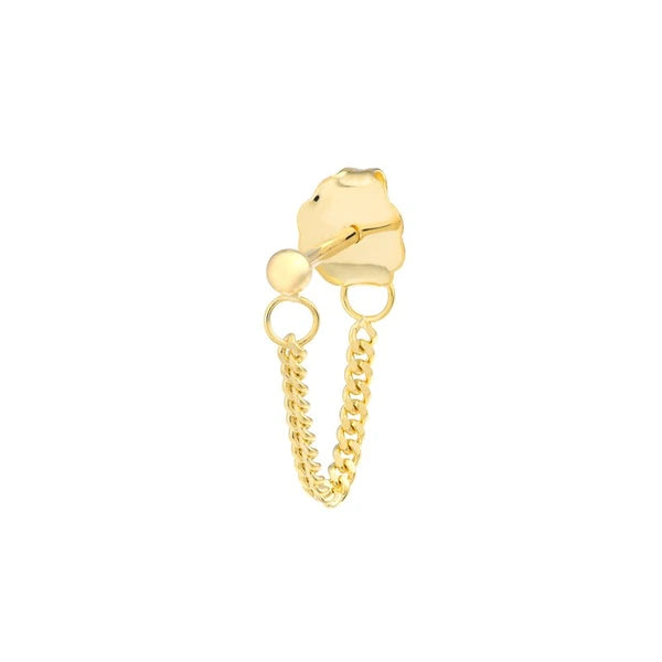 Curb Chain Front-to-Back Earrings