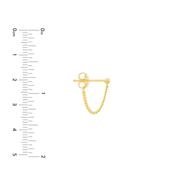 Curb Chain Front-to-Back Earrings
