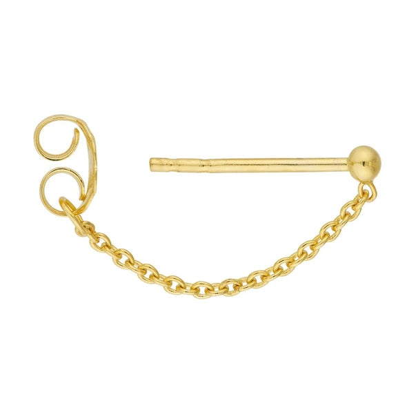 Cable Chain Huggie Earrings