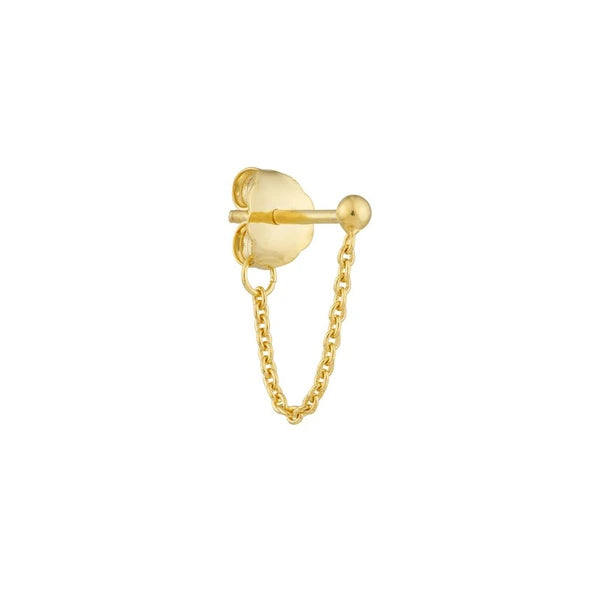 Cable Chain Huggie Earrings