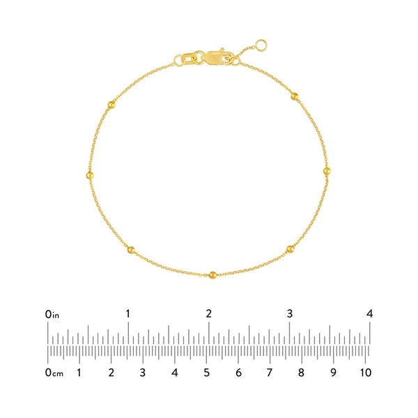 Bead Station on D/C Cable Chain Bracelet