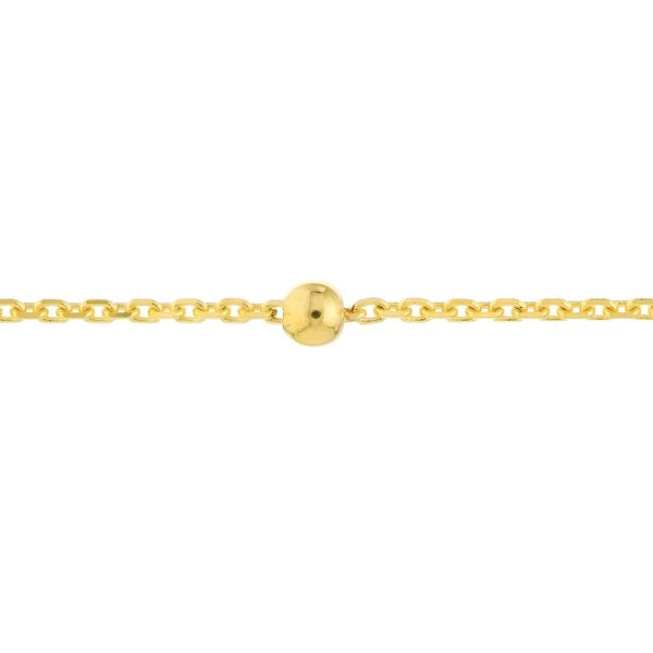 Bead Station on D/C Cable Chain Bracelet