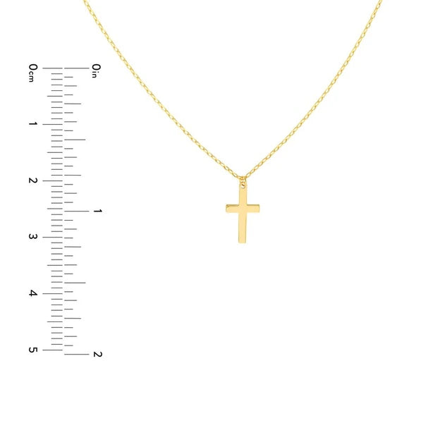 Duo Double Mini Cross Adjustable Necklace