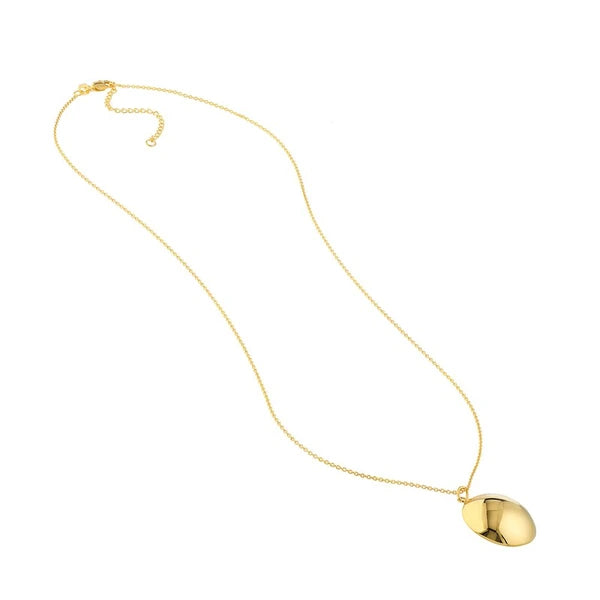 Polished Bombe Circle Necklace