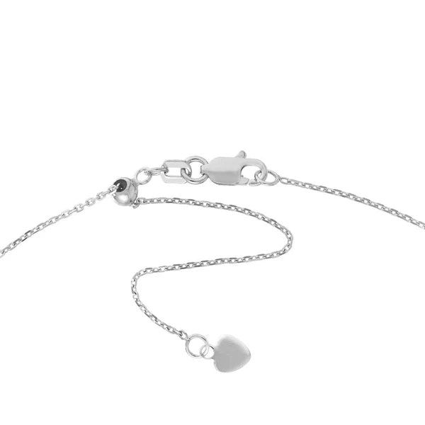 Sterling Silver Staple Bar Dangles Adjustable Choker
