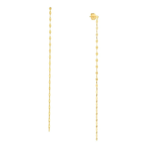 Hammered ForzentiN/A Shoulder Duster Earrings