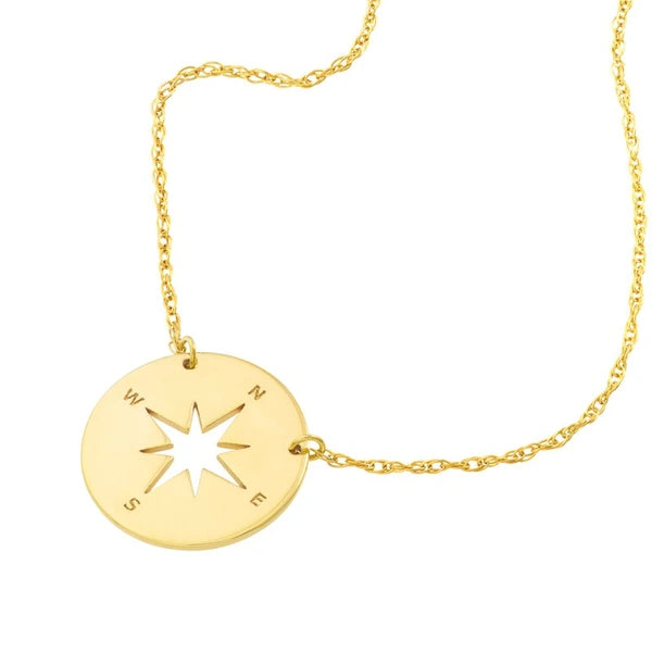 So You Mini Compass Adjustable Necklace