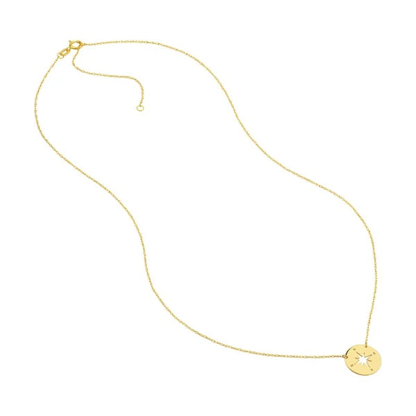So You Mini Compass Adjustable Necklace