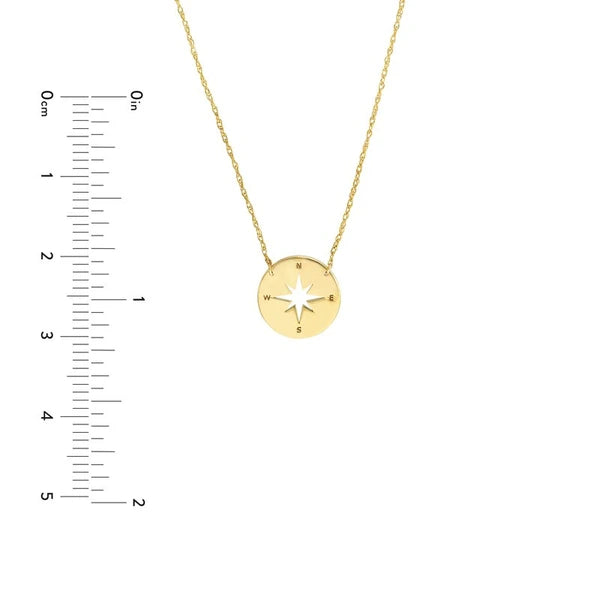 So You Mini Compass Adjustable Necklace