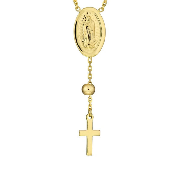 Cross/Virgin Mary Front to Back Earrings