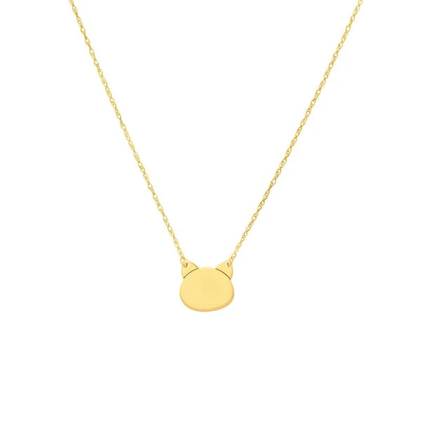 So You Mini Cat's Head Adjustable Necklace
