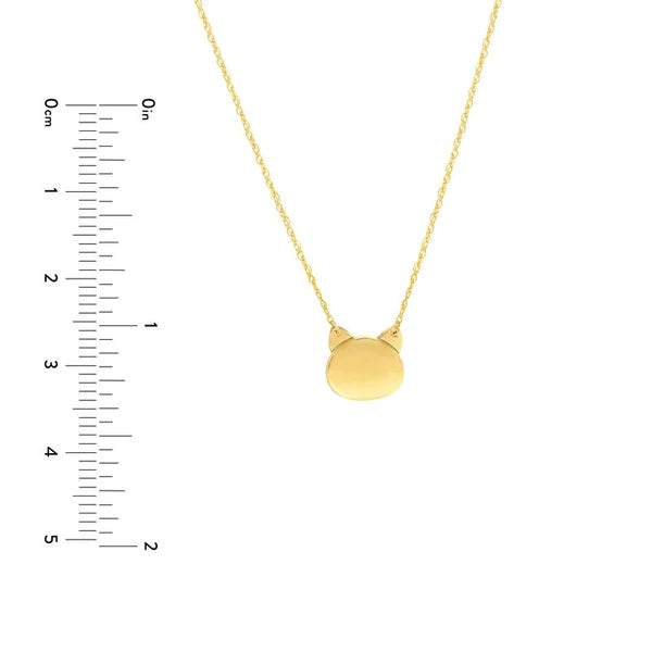 So You Mini Cat's Head Adjustable Necklace