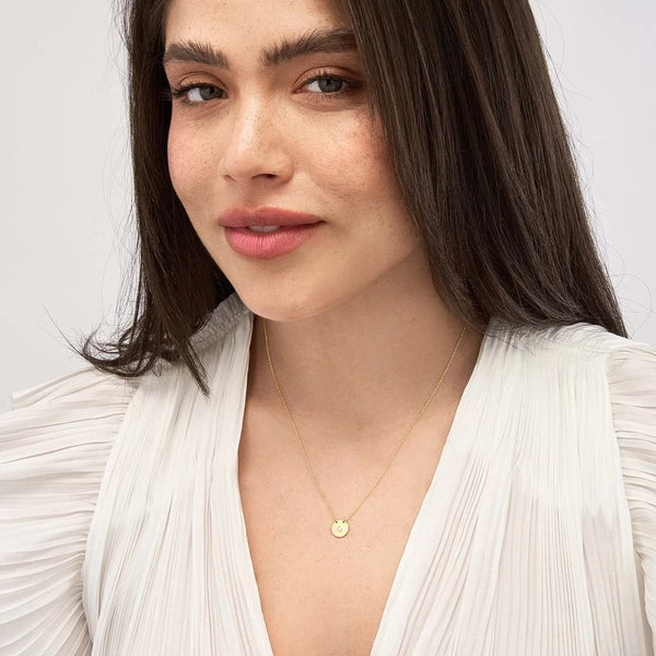 So You Diamond Disk Necklace