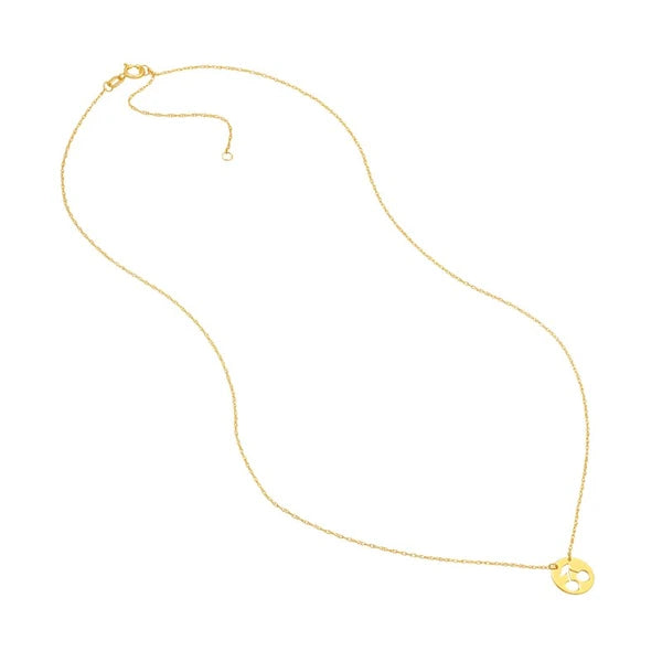 So You Cutout Cherry Mini Disk Adj Necklace