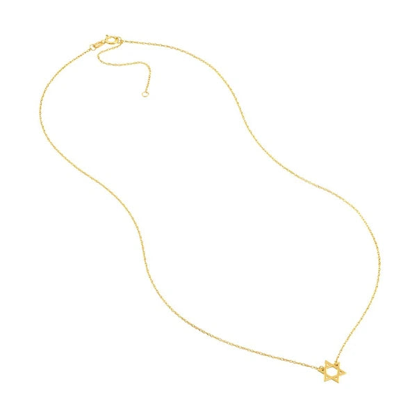 So You Mini Star Of David Adj Necklace