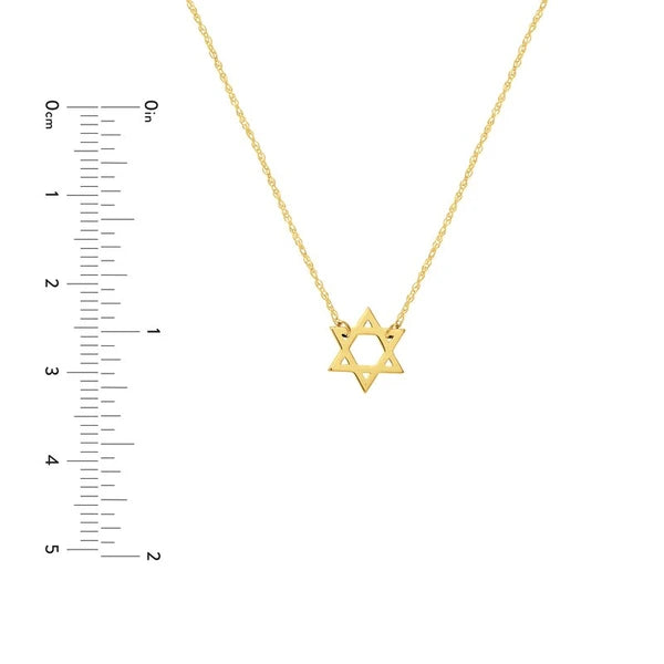 So You Mini Star Of David Adj Necklace