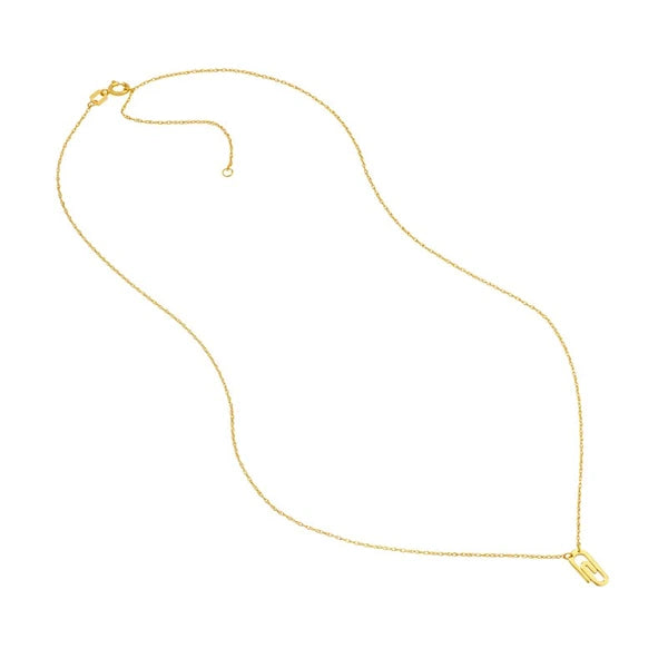 So You Mini Paper Clip Necklace