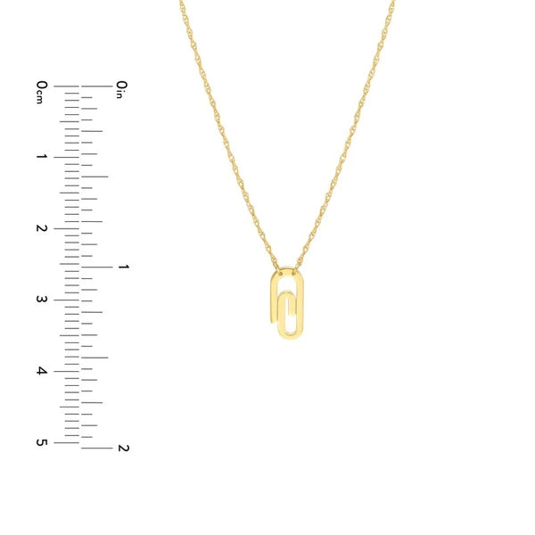 So You Mini Paper Clip Necklace