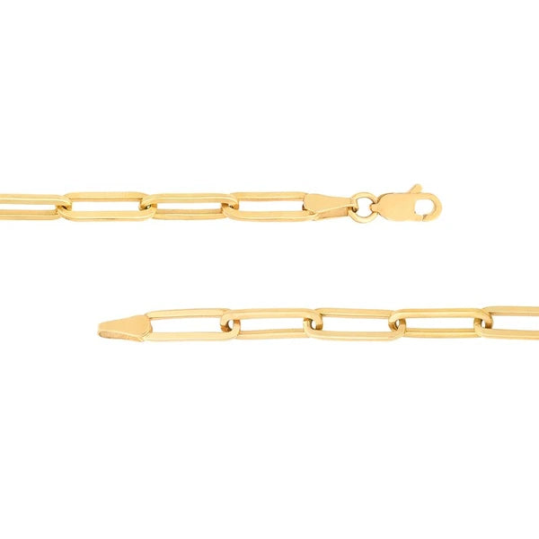 Paper Clip Enhancer Chain Lariat Necklace