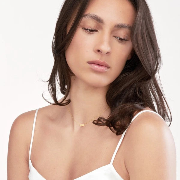 So You Mini Engravable Bar Adjustable Necklace