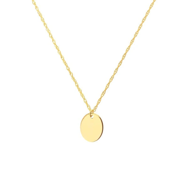 So You Mini Engravable Oval Adjustable Necklace