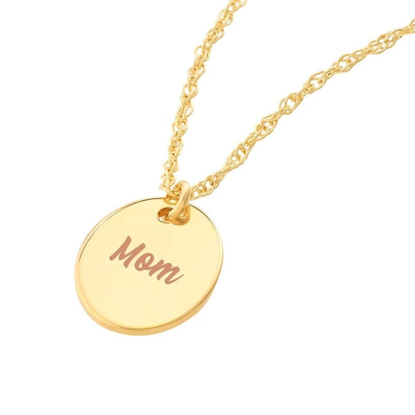 So You Mini Engravable Oval Adjustable Necklace