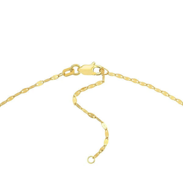 Adjustable Five Heart Stations Necklace