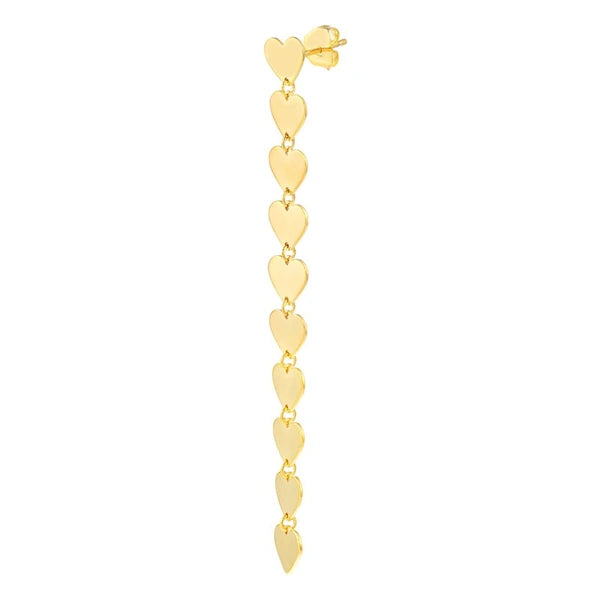 Heart-Link Chain Earrings