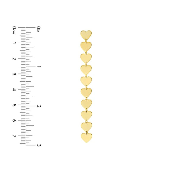 Heart-Link Chain Earrings