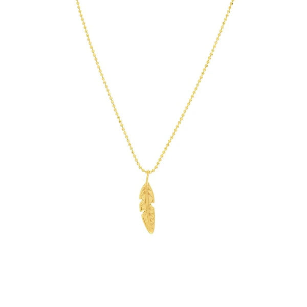 Feather Charm Adjustable Necklace