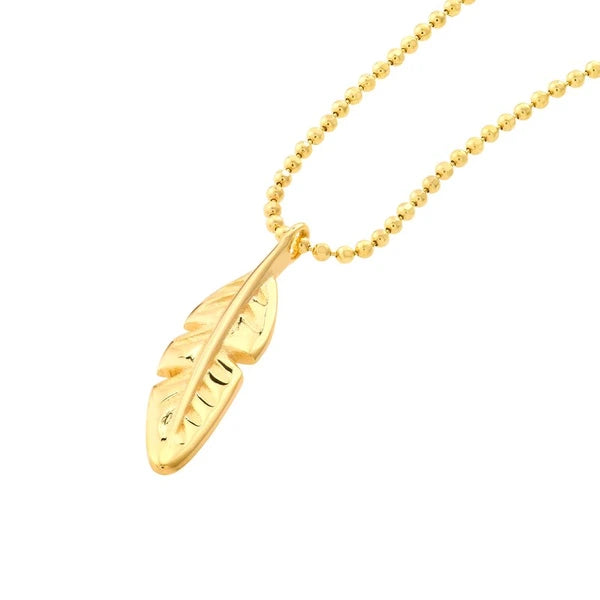 Feather Charm Adjustable Necklace