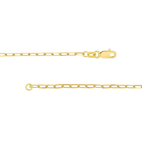 Kid's Paper Clip Chain Bracelet with Disc