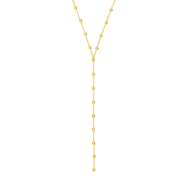 Beaded Lariat Adjustable Necklace