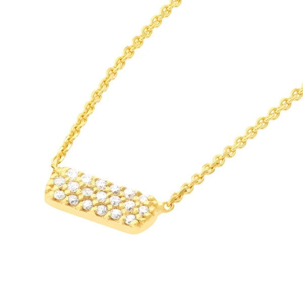 Diamond Mini E2W Dog Tag Necklace