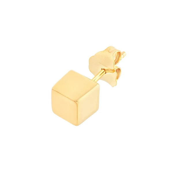 Mini Cube Stud Earrings