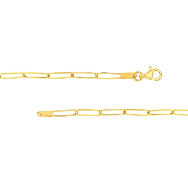 Diamond Trio Lariat Paper Clip Necklace