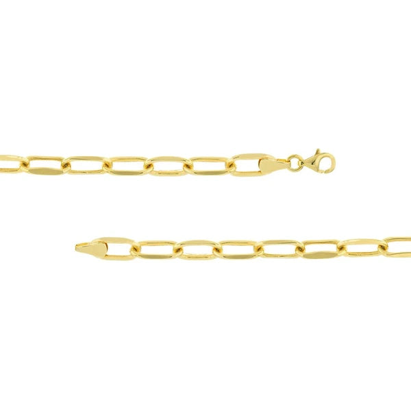 ID Bar Paper Clip Chain Bracelet