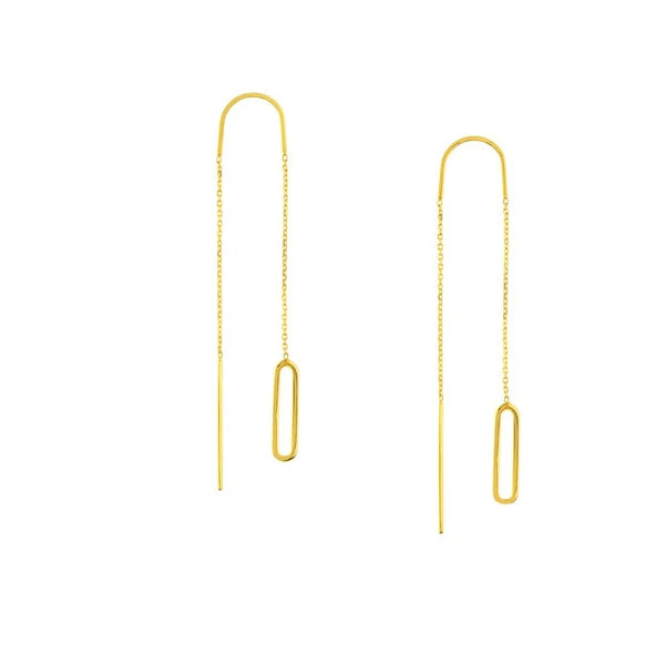 Open-Link Threader Earrings