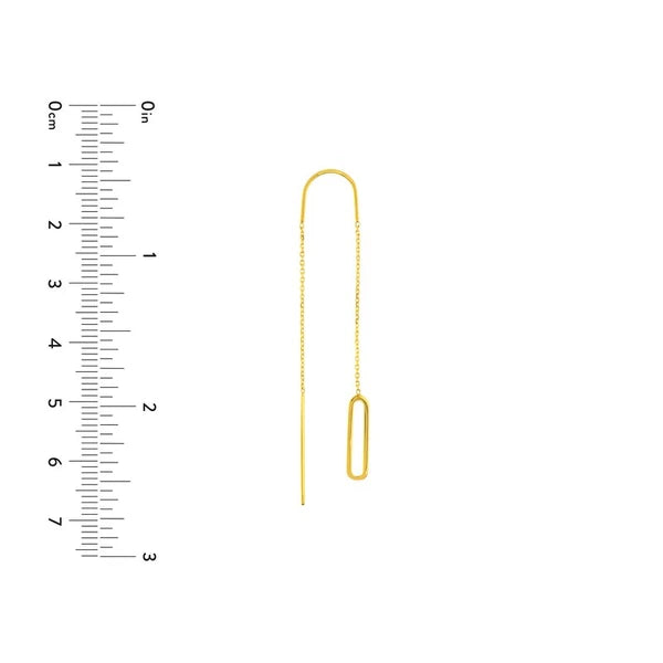 Open-Link Threader Earrings