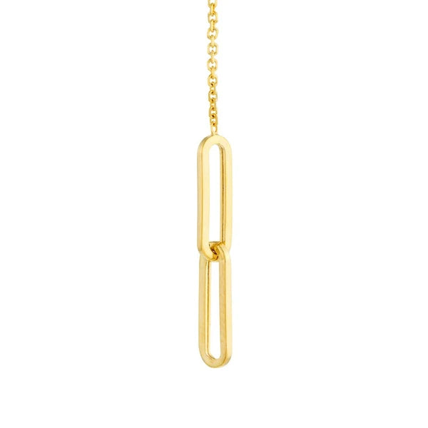 Thin Paper Clip Dangle Earrings
