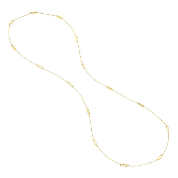Long & Lovely Long-Link Station Necklace