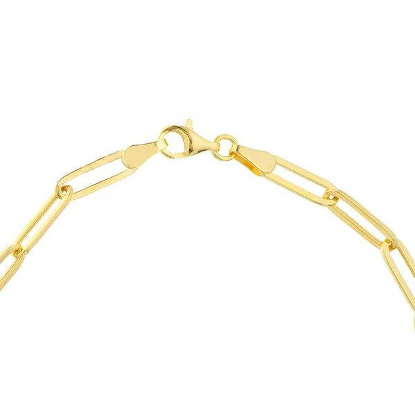 Oval Paper Clip ID Bracelet