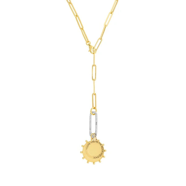 Engravable Bead Trimmed Disk Charm