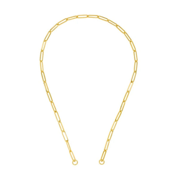 5.10MM Long Paper Clip Split Chain