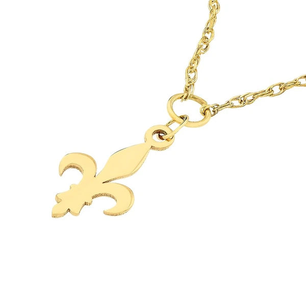 So You Mini Fleur De Lis Adj Necklace
