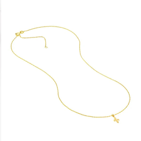 So You Mini Fleur De Lis Adj Necklace