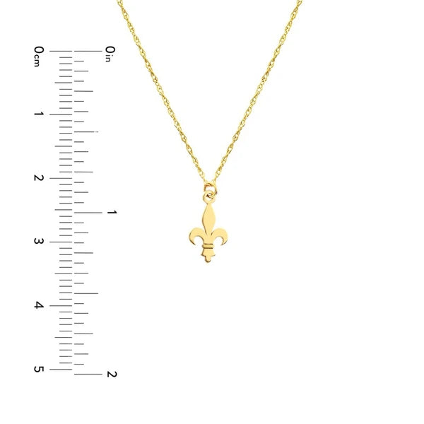 So You Mini Fleur De Lis Adj Necklace